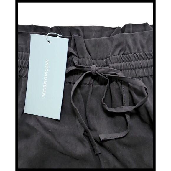 NWT Antonio Melani Delilah Washable Silk Shorts Pull On Black 16 NEW - Picture 2 of 8